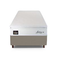 Cama Box Baú Solteiro Hellen Mustang Espuma D45 Branco - 2