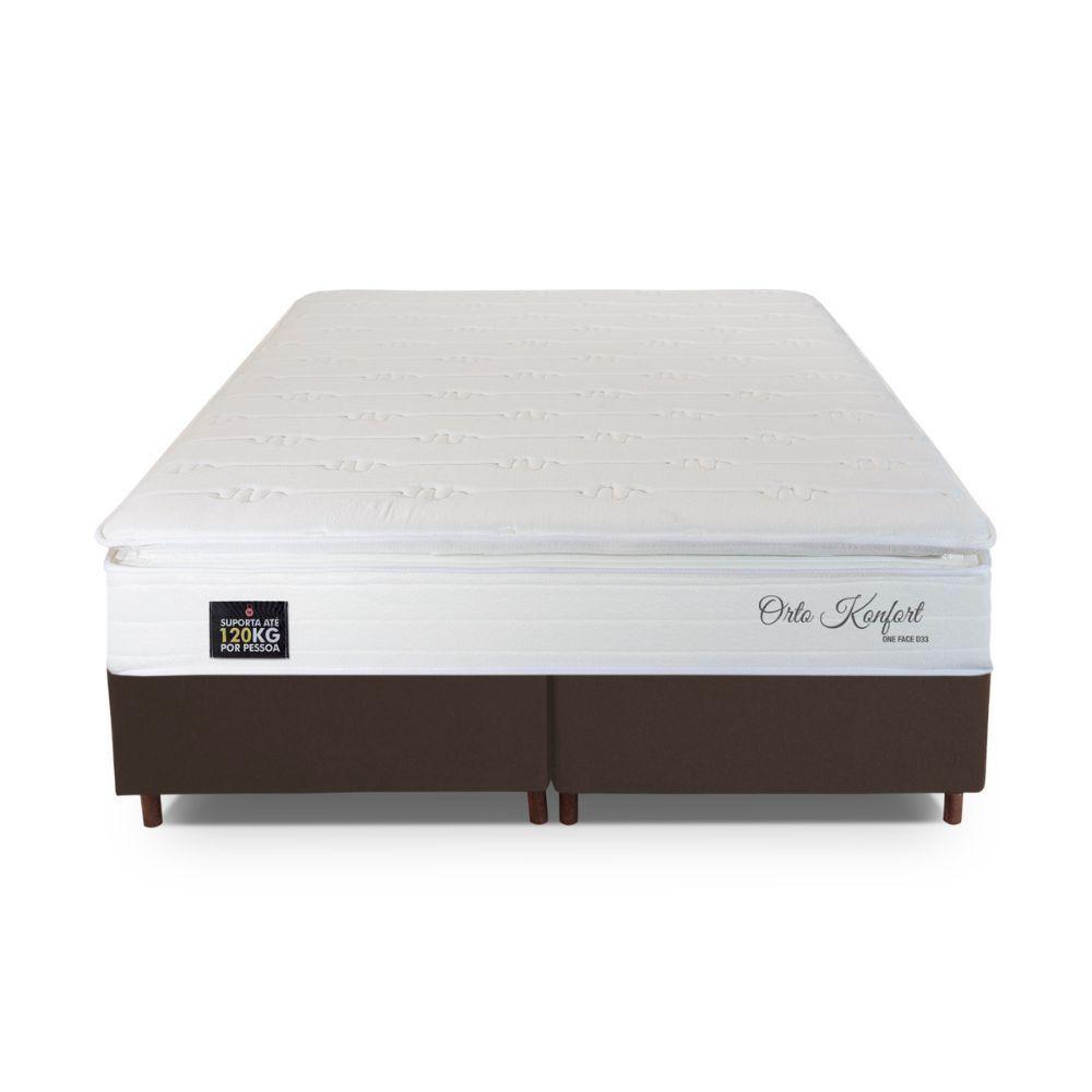 Cama Box Queen Hellen Orto Konfort Espuma D33 Pillow Top Branco - 5