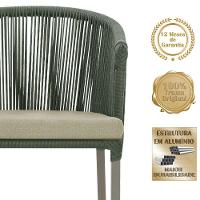 Mesa E 6 Cadeiras De Jantar Noronha Fendi E7 Trama Original Verde - 3