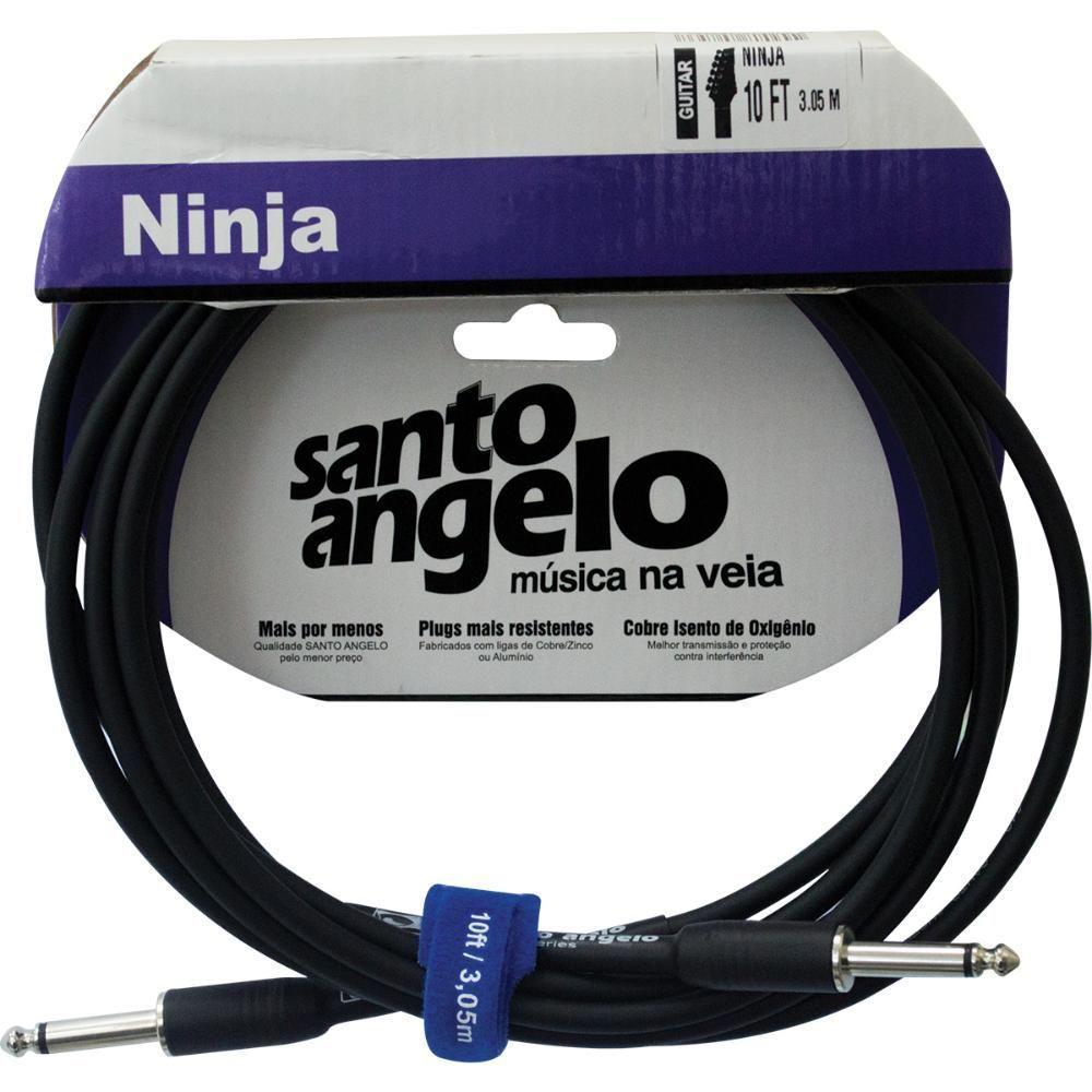 Cabo Guitarra 0,20mm P10 X P10 Ninja 3,05m Santo Angelo - 1