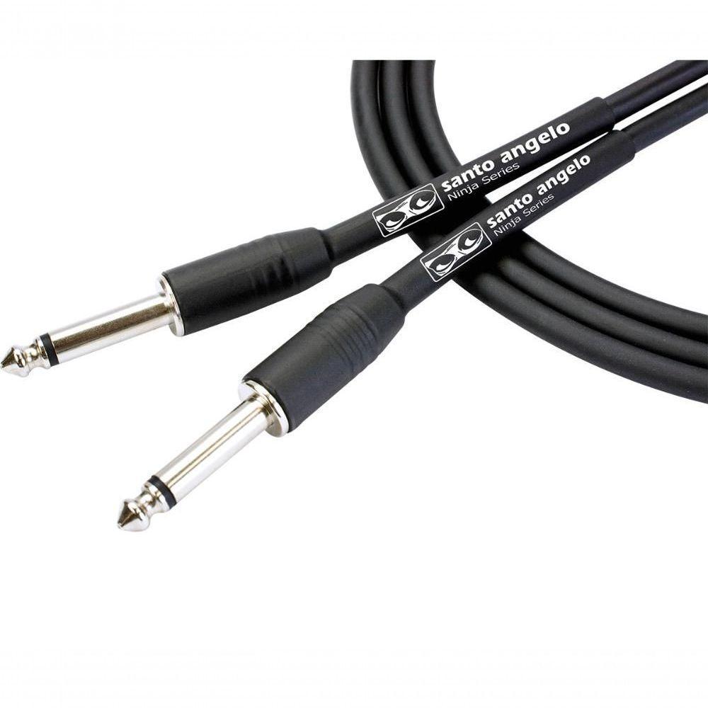 Cabo Guitarra 0,20mm P10 X P10 Ninja 3,05m Santo Angelo - 2