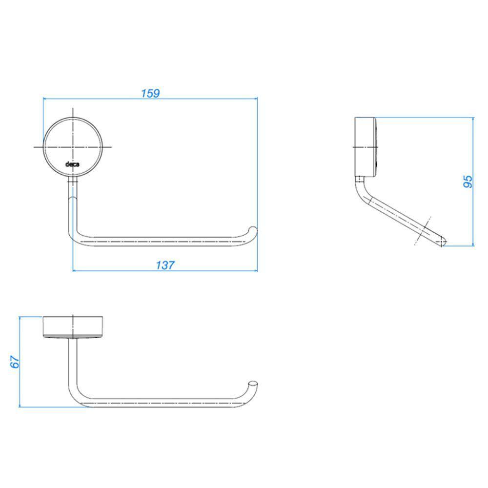 Papeleira Deca Net 2020.c01 Cromada - 2