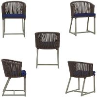 Mesa E 6 Cadeiras De Jantar Noronha Fendi E10 Trama Original Marrom - 5