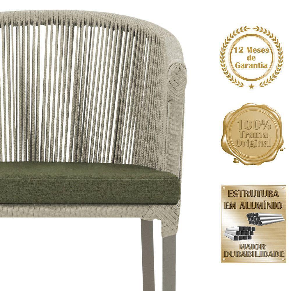 Mesa E 6 Cadeiras De Jantar Noronha Fendi E13 Trama Original Rami - 4