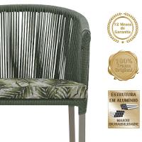 Mesa e 6 Cadeiras De Jantar Noronha Fendi E5 Trama Original Verde - 3