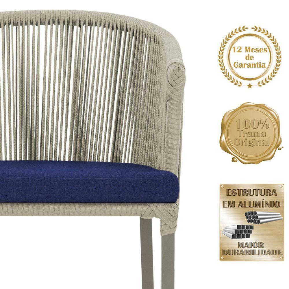 Mesa E 6 Cadeiras De Jantar Noronha Fendi E10 Trama Original Rami - 3