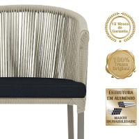 Mesa E 6 Cadeiras De Jantar Noronha Fendi E12 Trama Original Rami - 5