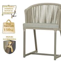 Mesa E 6 Cadeiras De Jantar Noronha Fendi E3 Trama Original Rami