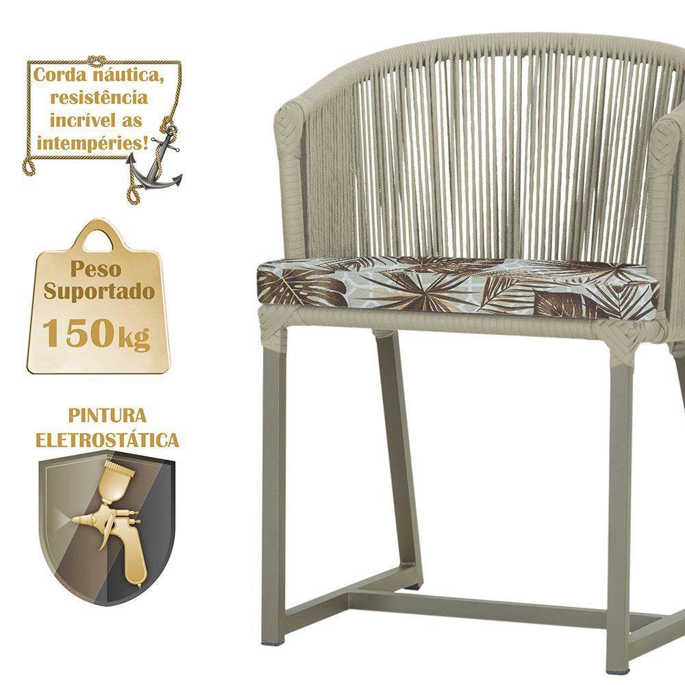 Mesa E 6 Cadeiras De Jantar Noronha Fendi E6 Trama Original Rami - 4