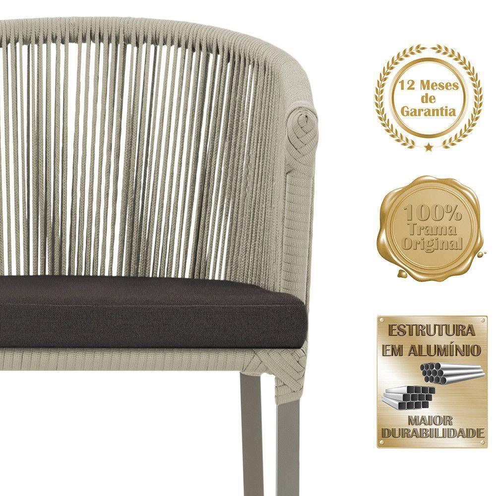 Mesa E 6 Cadeiras De Jantar Noronha Fendi E9 Trama Original Rami - 3