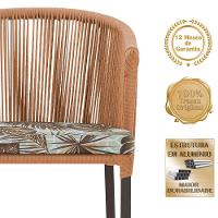 Mesa Com 4 Cadeiras E Noronha Estofado 6 Trama Original Terra Cota - 5