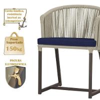 Mesa E 6 Cadeiras Jantar Noronha Marrom E10 Trama Original Rami