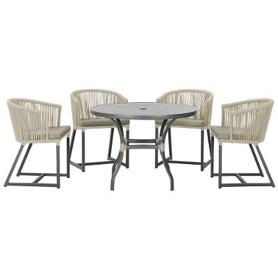 Mesa Com 4 Cadeiras E Noronha Estofado 8 Trama Original Rami