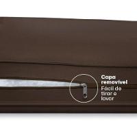 Pillow Top Para Sofá Reclinável 10cm 1200g/m² 220x100cm Marrom - 7