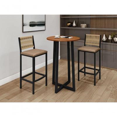 Bistrô Completo Com 2 Banquetas Coliseu Paonanda Decor