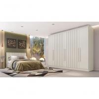Guarda Roupa Casal Ripado 6 Portas 4 Gavetas Oxford-off White Made Marcs - 1