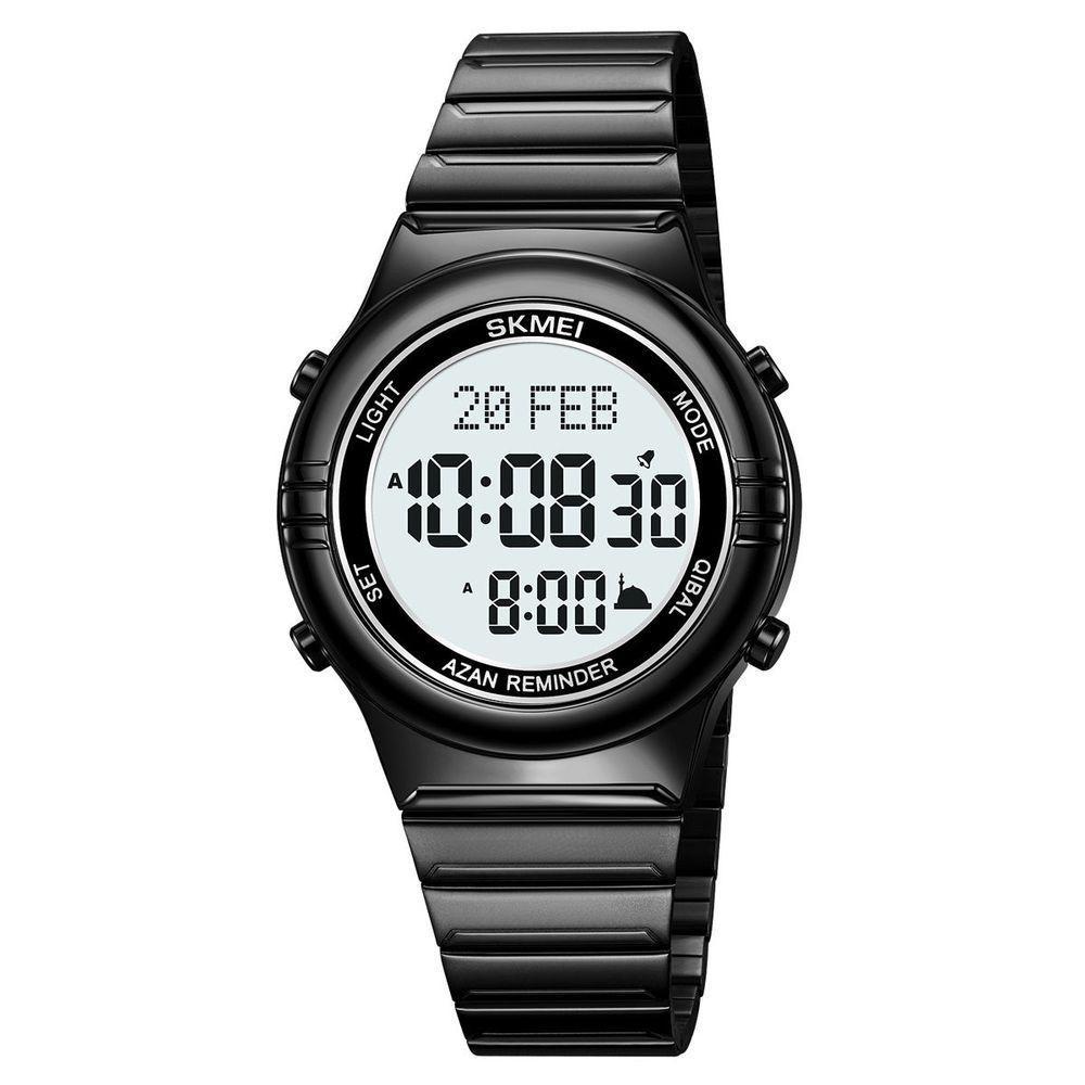 Relógio Digital Masculino Fashion Da Skmei Com Cronômetro Função De Data Resistência À Água Preto - 1