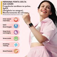 Relógio Inteligente Ultra Grande 2.03 Tela Hd Monitor De Saúde Preto - 2