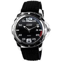 Relógio Esportivo Com Pulseira De Silicone À Prova Da Água 3atm Preto - 1