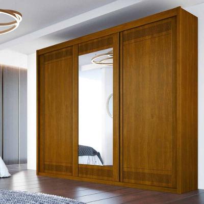 Guarda Roupa Casal Com Espelho 3 Portas 6 Gavetas Palissy Móveis Bettio