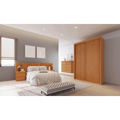 Guarda Roupa Solteiro Ripado 2 Portas 3 Gavetas Pietro Móveis Bettio