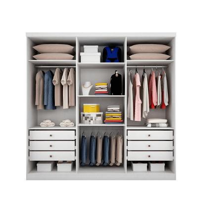 Guarda Roupa Casal New Vértice 6 Portas de Bater 6 Gavetas Branco MDF