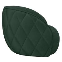 Kit 02 Poltronas Decorativa Para Sala Living Olimpo M03 Veludo Verde - Lyam Decor - 5