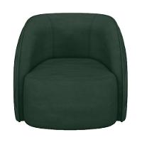 Kit 02 Poltronas Decorativa Para Sala Living Olimpo M03 Veludo Verde - Lyam Decor - 7