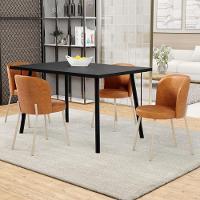 Kit 5 Cadeiras Sala De Jantar Estofada Gavi Arena L02 Couríssimo Canela Lyam Decor - 2