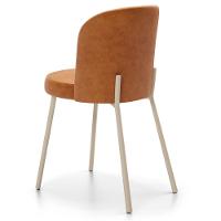 Kit 5 Cadeiras Sala De Jantar Estofada Gavi Arena L02 Couríssimo Canela Lyam Decor - 8