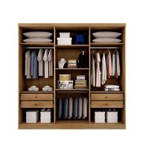 Guarda Roupa Casal 6 Portas 4 Gavetas New Vértice-cumaru-fendi Móveis Novo Horizonte - 3