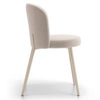 Kit 3 Cadeiras Sala De Jantar Estofada Gavi Arena L02 Bouclê Creme Lyam Decor - 7