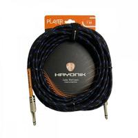 Cabo Para Instrumentos Player P10 Textil 7m Preto-azul Hayonik - 1