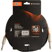 Cabo Para Instrumentos Player P10 Textil 3m Preto-azul Hayonik - 2