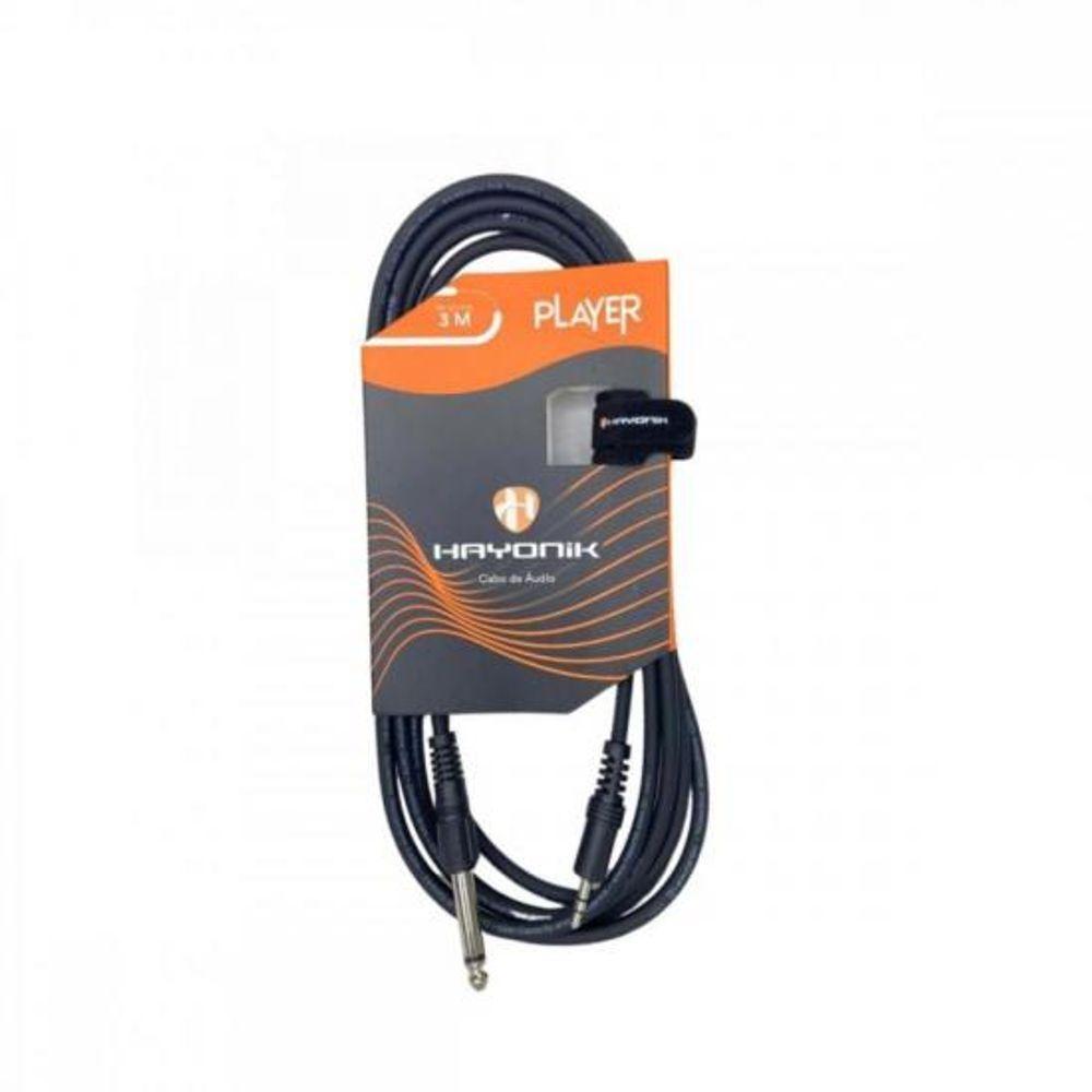 Cabo Para Instrumentos Player P10 Injetado 7m Preto Hayonik - 1