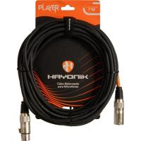 Cabo Para Microfone Player Xlr(f) X Xlr(m) 7m Preto Hayonik - 1