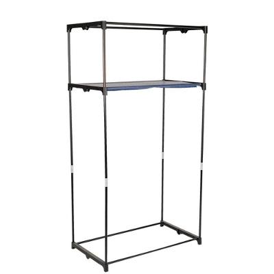 Guarda Roupa Portátil Organizador com Zíper Preto