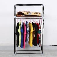 Guarda Roupa Portatil Aramario Ziper Organizador Cabideiro Arara Prateleira Sapateira Praia Marrom - 2