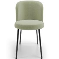 Kit 2 Cadeiras Sala De Jantar Estofada Gavi L02 Bouclê Oliva Lyam Decor - 3