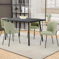 Kit 6 Cadeiras Sala De Jantar Estofada Gavi L02 Bouclê Oliva Lyam Decor - 2