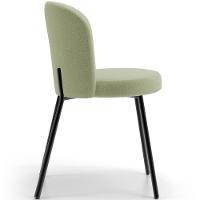 Kit 6 Cadeiras Sala De Jantar Estofada Gavi L02 Bouclê Oliva Lyam Decor - 6