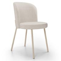 Kit 5 Cadeiras Sala De Jantar Estofada Gavi Arena L02 Linho Cru Lyam Decor - 7