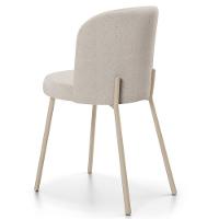 Kit 5 Cadeiras Sala De Jantar Estofada Gavi Arena L02 Linho Cru Lyam Decor - 9