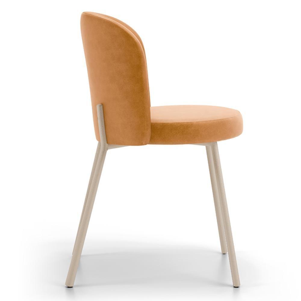 Kit 2 Cadeiras Sala De Jantar Estofada Gavi Arena L02 Couríssimo Whisky Lyam Decor - 8