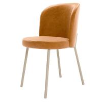 Kit 2 Cadeiras Sala De Jantar Estofada Gavi Arena L02 Couríssimo Whisky Lyam Decor - 7