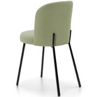 Kit 3 Cadeiras Sala De Jantar Estofada Gavi L02 Bouclê Oliva Lyam Decor - 7