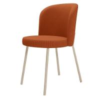 Kit 4 Cadeiras Sala De Jantar Estofada Gavi Arena L02 Tecido Terracota Lyam Decor - 7