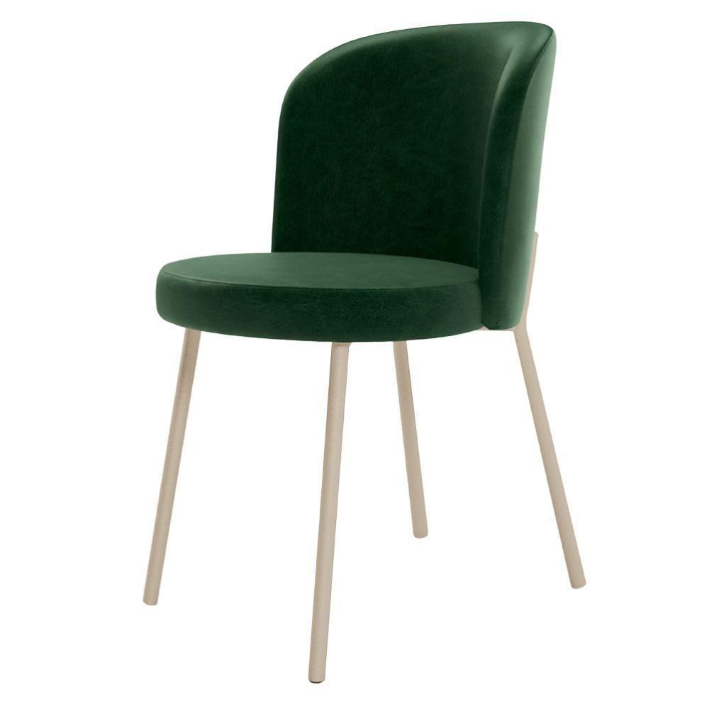 Kit 6 Cadeiras Sala De Jantar Estofada Gavi Arena L02 Couríssimo Verde Musgo Lyam Decor - 7