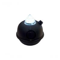 Kit 2 Luminárias De Mesa Decorativa Bujãozinho De Metal A Pilha Com Led Branco Dimerizável E Alça - 2