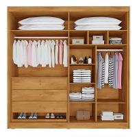 Guarda Roupa Solteiro Ripado 4 Portas 3 Gavetas Potente-peroba Móveis Europa - 3